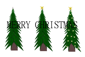 MERRYCHRISTMASThreeChristmasTrees.png